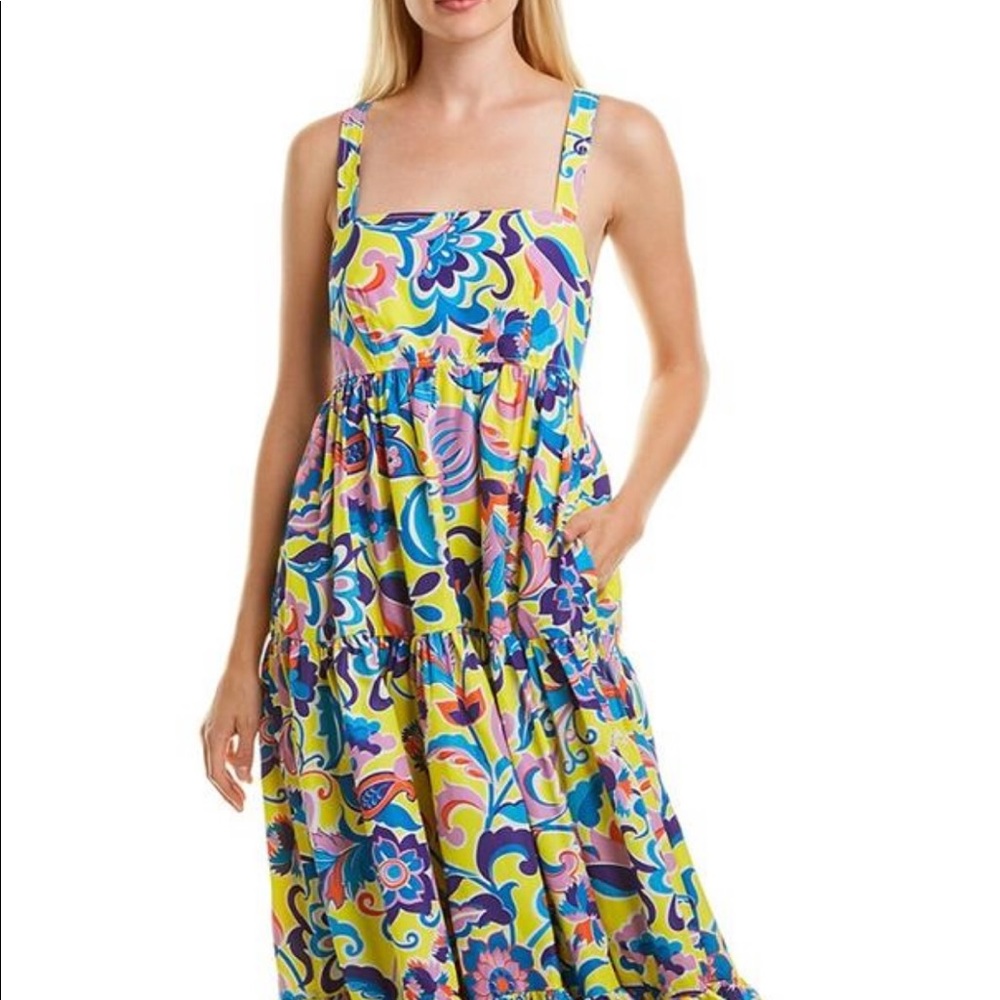Jcrew Taffeta Maxi Dress in curly floral size 0